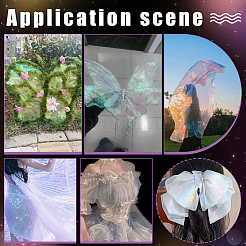 Полиэстеровая органза лазерная ткань&nbsp;AJEW-WH0314-933