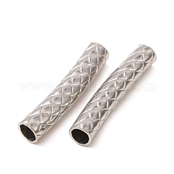 304ステンレスチューブビーズ  ステンレス鋼色  30.5x6.5x6mm  穴：4.5mm&nbsp;SA-CBA4D96-15A-P