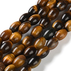 Природных тигровый глаз бисер нитей G-B135-A01-01