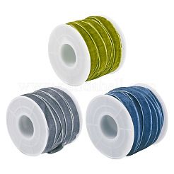 30 ярд 3 цвета односторонняя бархатная лента SRIB-TA0001-08