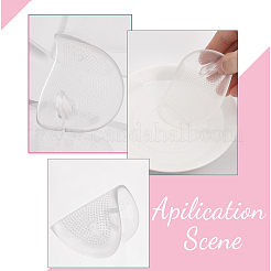 4 paio di 2 infradito invisibili in plastica PVC&nbsp;AJEW-CA0003-81