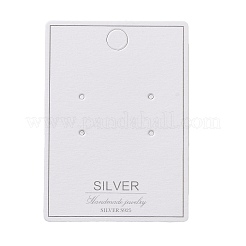 100 шт. бумажные карточки для демонстрации украшений в виде сережек-гвоздиков CDIS-NH0001-01B