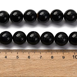 Нити железных бусин натурального синего тигрового цвета G-G286-A03-12mm