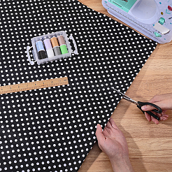1 m de tissu en coton à pois&nbsp;DIY-WR0005-59A