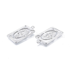 Латунные микропаве прозрачные подвески с фианитом&nbsp;KK-G432-19P