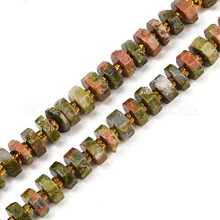 Природные Unakite бисер нитей G-F796-A07-01