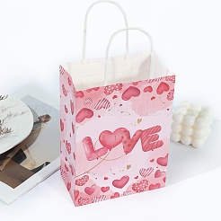Borse regalo in carta stampata con cuore d'amore per San Valentino&nbsp;PW-WG4681C-01