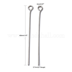 Anlaufgeschützter Ösenstift aus Edelstahl 304&nbsp;X-STAS-R045-40mm