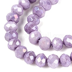 Brins de perles de verre rondelles électrolytiques anti-ternissement&nbsp;EGLA-T021-3mm-17-11
