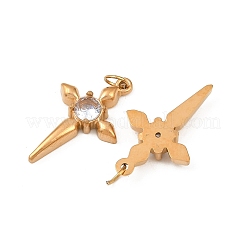 Нержавеющая сталь 304 с подвесками из прозрачного кубического циркония STAS-G364-01G