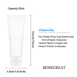 Матовые пластиковые многоразовые косметические бутылки X1-MRMJ-WH0024-01C