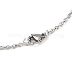 Устойчивые к потускнению унисекс ожерелья из нержавеющей стали 304 с цепочкой-кабелем&nbsp;X-STAS-O037-83P