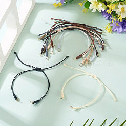 30шт 10 стиля регулируемый вощеный полиэстеровый шнур для изготовления браслета&nbsp;AJEW-TAC00052