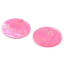 Подвески из натуральной ракушки капиз SSHEL-Z002-01G