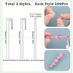 600 шт. 3 стиля штифтов из нержавеющей стали 304 с шарообразной головкой STAS-SC0007-81