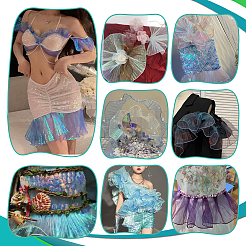 6 ярд лазерная плиссированная кружевная отделка из полиэстера OCOR-BC0006-11D