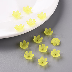 Матовые акриловые колпачки из бисера MACR-S371-07A-717