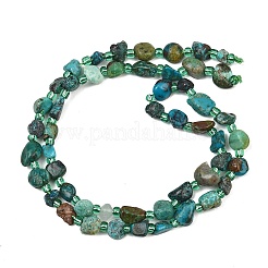 Perline Chrysocolla naturale fili&nbsp;GG-CBA3A44-C07-01