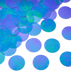 150 шт. радужные переливающиеся звенья из ПВХ с пайетками/блестками FIND-TA0008-10C