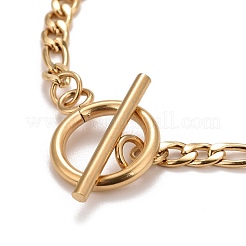 Ионное покрытие (ip) 304 нержавеющая сталь цепи ожерелья NJEW-A002-06G