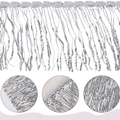 5 ярд полиэстеровых лент с кисточками&nbsp;SRIB-CY0001-07B