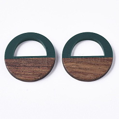 Подвески из смолы и ореха&nbsp;RESI-T035-15B