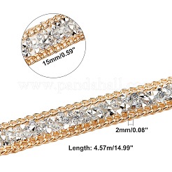 Ruban de strass en résine hotfix&nbsp;OCOR-WH0058-40