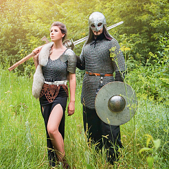 Gürtel-Schwerthalter aus PU-Leder für mittelalterliche Renaissance-Cosplay-Requisiten&nbsp;AJEW-WH0248-586