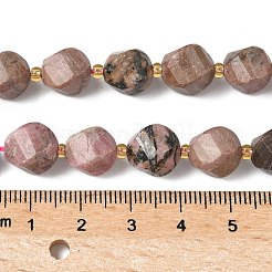 Природные родонит бисер нитей G-U023-A03-01