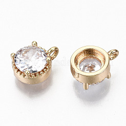 Messingglas Strass Charms&nbsp;X-GLAA-S179-32-RS