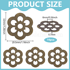 16 шт. латунные плоские шайбы&nbsp;FIND-PH0026-78P