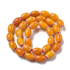 Ручной работы millefiori стеклянные бусины нитки LAMP-F035-12J