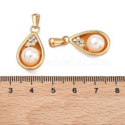 Colgantes de perlas de imitación de acero inoxidable 304 y plástico ABS&nbsp;STAS-C172-21G