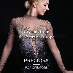 Preciosa® maxima crystal без горячей фиксации плоские камни&nbsp;Y-PRC-NSS8-31110