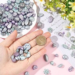 214 г перламутровых непрозрачных акриловых бусин&nbsp;OACR-YW0004-40