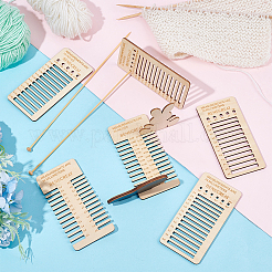 1 набор деревянных линеек на дюйм/миллиметр DIY-BC0006-81