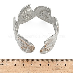 Браслеты-манжеты из нержавеющей стали Conch 304 для женщин&nbsp;BJEW-A150-02P