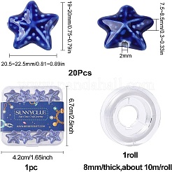 Kits de fabricación de pulseras elásticas de diy&nbsp;DIY-SC0015-64B