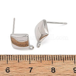Componenti per orecchini a perno in ottone Shegrace&nbsp;XGRQ6M455-902P