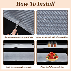 Моющиеся коврики из ЭВА для выдвижного ящика AJEW-WH0248-443A