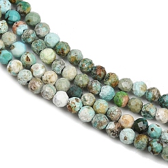 Хубэй природных бирюзовый бисер нитей G-L628-B02-3mm-01