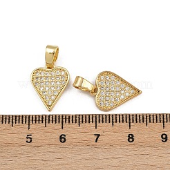 Pendentifs en laiton zircon cubique transparent&nbsp;ZIRC-I367-13G-10