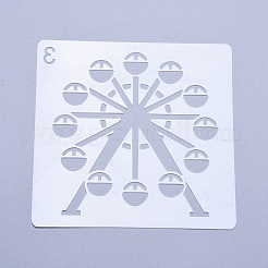 Stencil da disegno in plastica per bambini&nbsp;DIY-D023-13P