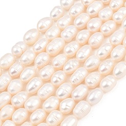 Brins de perles de culture d'eau douce naturelles&nbsp;PEAR-D003-01D-07