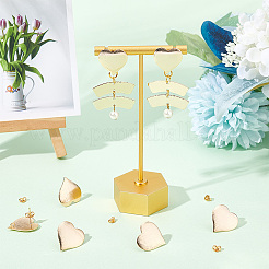 16 шт. латунные серьги-гвоздики&nbsp;KK-DC0001-30