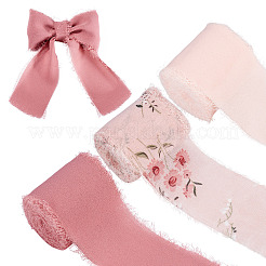 3 моток 3 цветов 5 м полиэстеровые бахромчатые ленты&nbsp;SRIB-TA0001-17