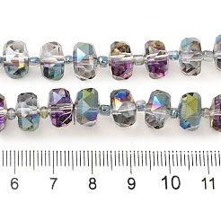 Прозрачные гальванопластические стеклянные бусины нити&nbsp;EGLA-P062-01A-HP03