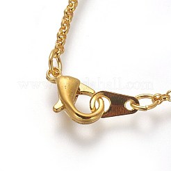 Colliers de chaînes en laiton&nbsp;X-NJEW-D079-G