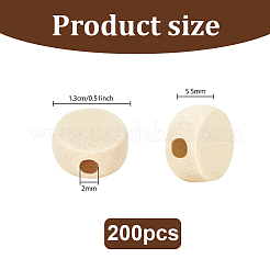 Perles de bois non finies&nbsp;WOOD-PH0009-32