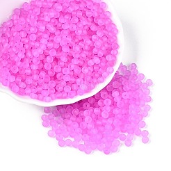 Прозрачные матовые цветные стеклянные бусины&nbsp;SEED-T007-12I